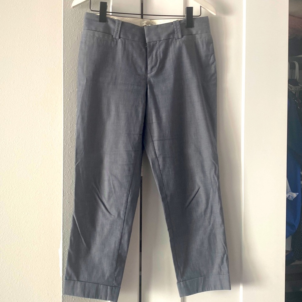 Banana republic Martin fit cropped chamboray pants